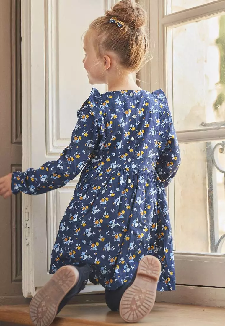 Navy Floral printed Dress