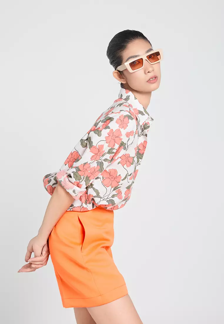 Basic Long-Sleeve Linen Shirt