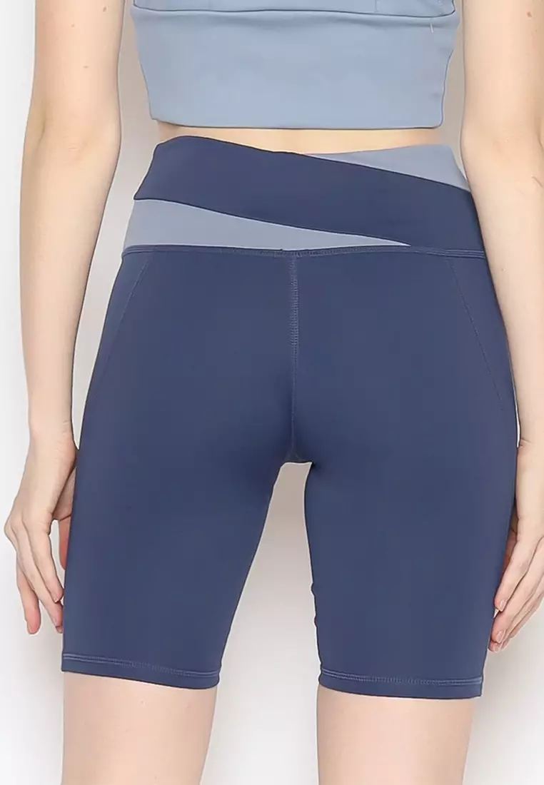 Fitwear - Celana / Legging Pendek Olahraga Wanita WINTER SEAMLESS SHORT - BLUE