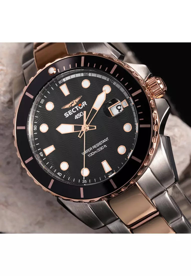 [3 Years Warranty] Sector 450 Collection 41mm Men's Stainless Steel Quartz Watch R3253276002