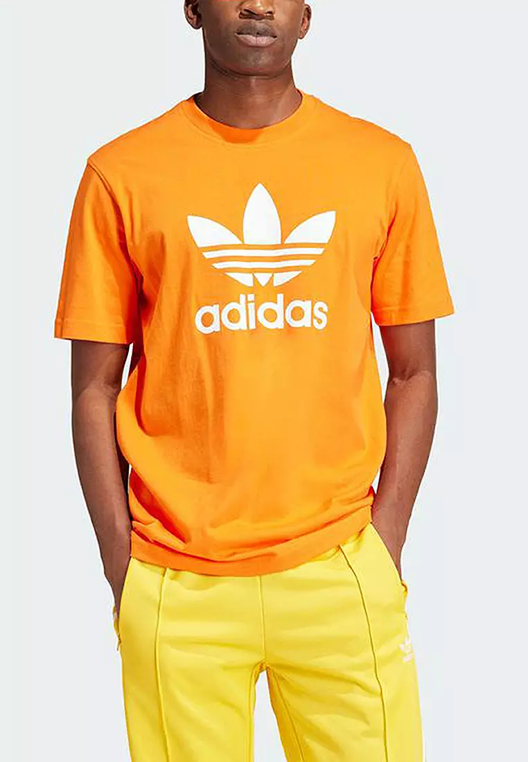 Adidas orange tee on sale