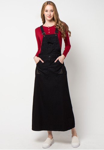 NOULIFER Black Overall - Detachable into Skirt