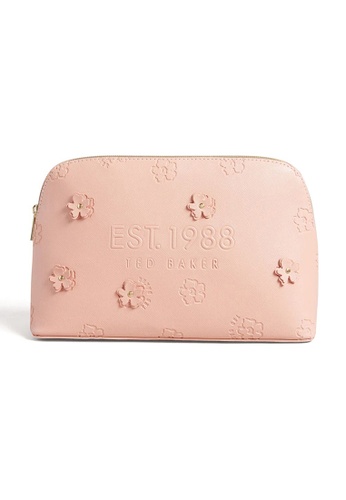 TED BAKER pink Ted Baker Women's Flarcon Applique Floral Washbag CF3CBAC4592753GS_1
