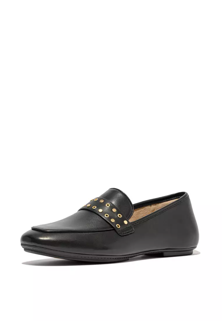 Buy FitFlop DELICATO Women's Stud-And-Eyelet Soft Leather Loafers
