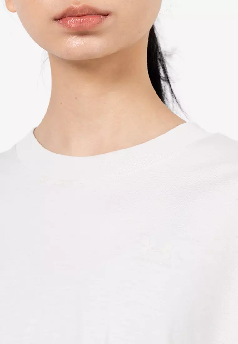 Boxy Crop Simple Short Sleeve T-Shirt