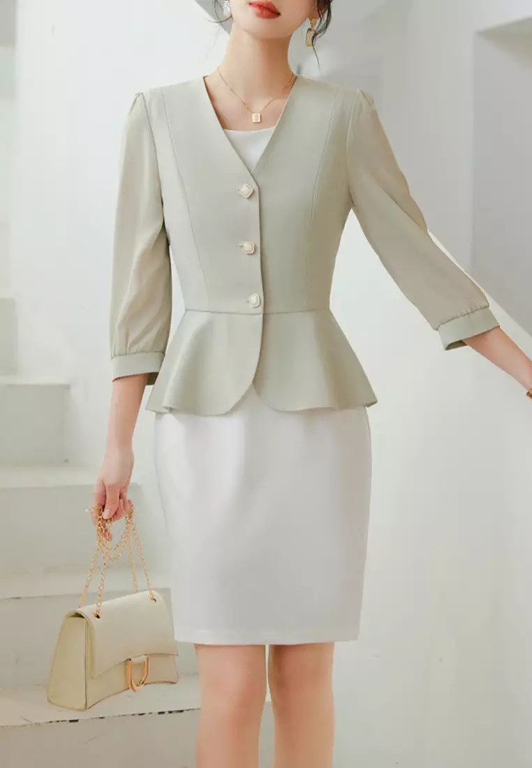 Elegant Single Breasted Suit YGH-EQ6010