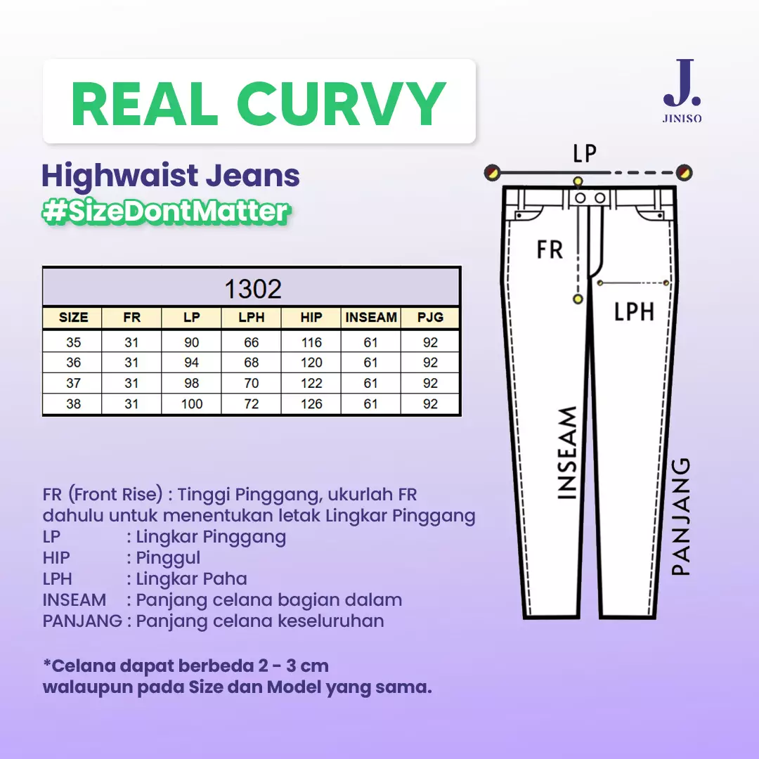 Jumbo Boyfriend Jeans 1302 REAL CURVY