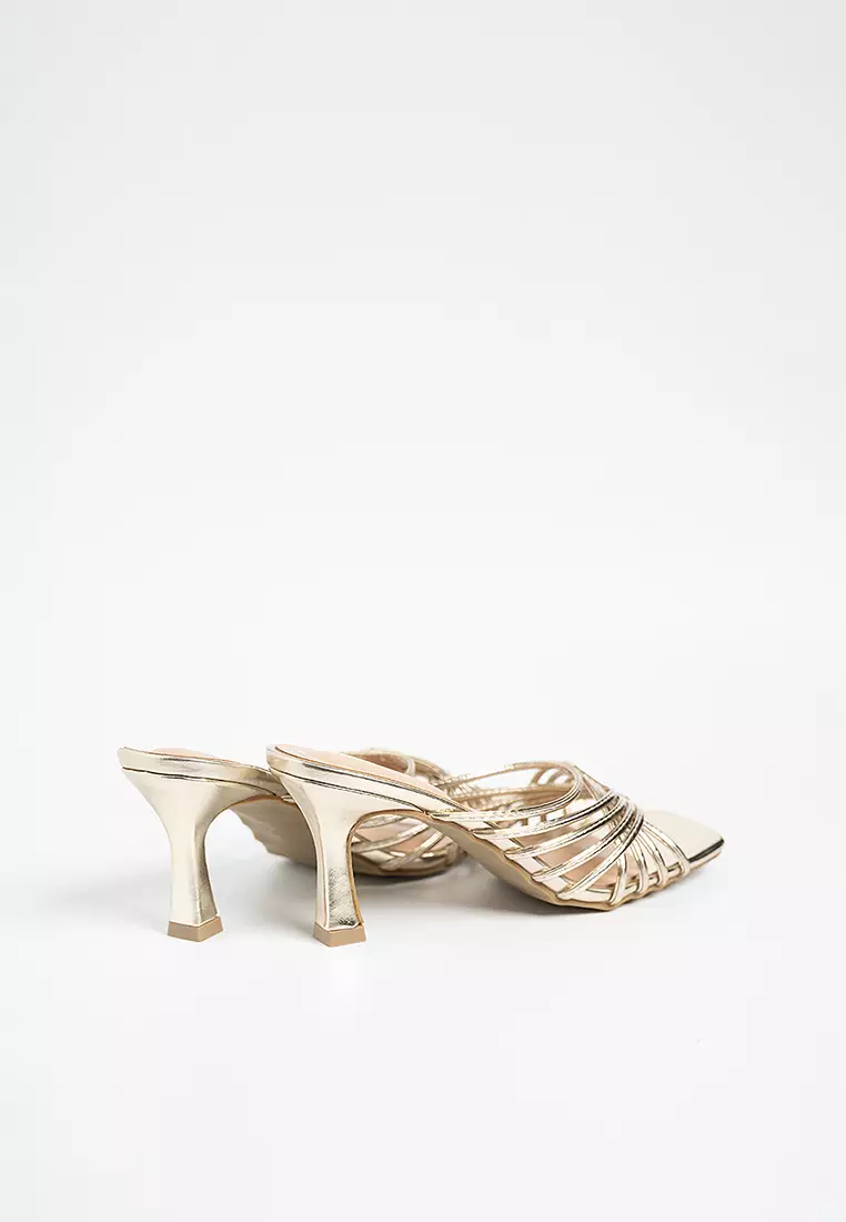 Yaya Glitter Strap Heels