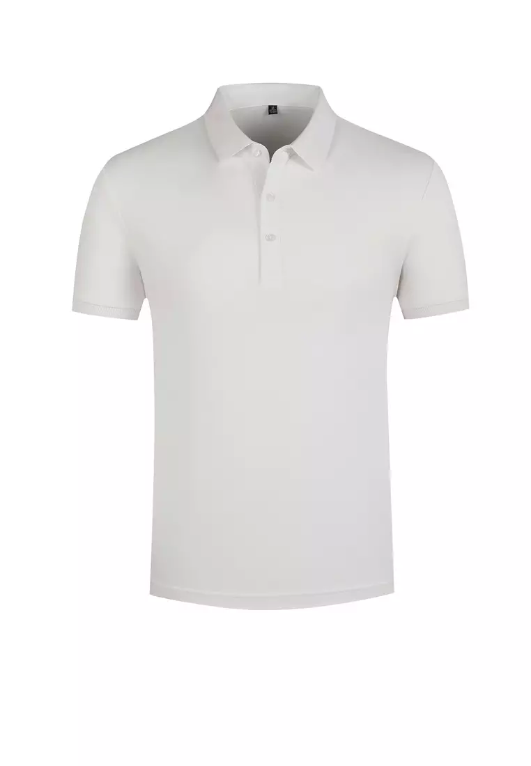 Polo plain white top