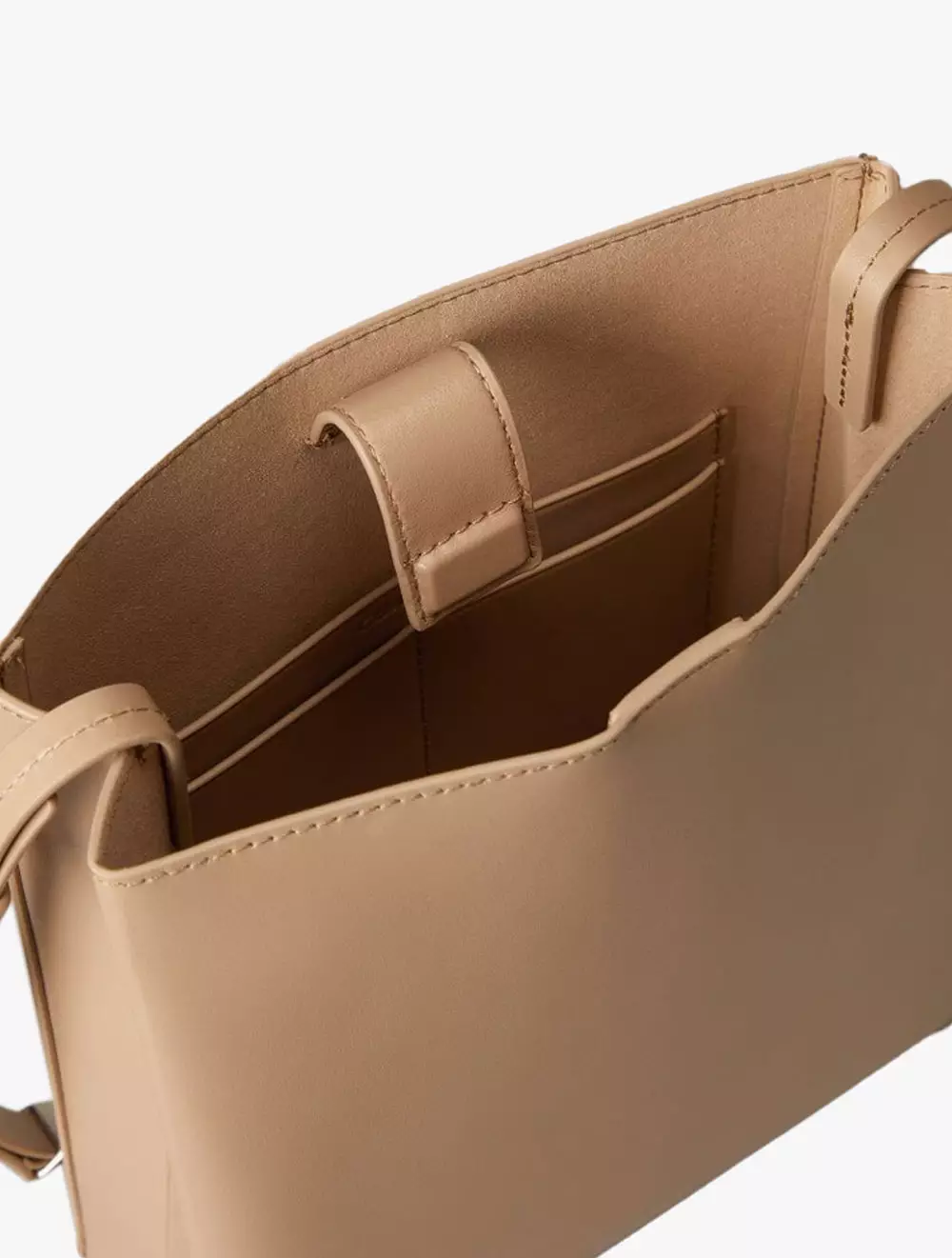 Calvin Klein Jeans Accessories - CK Paper Bag Leather Crossbody Bag - Brown - brown