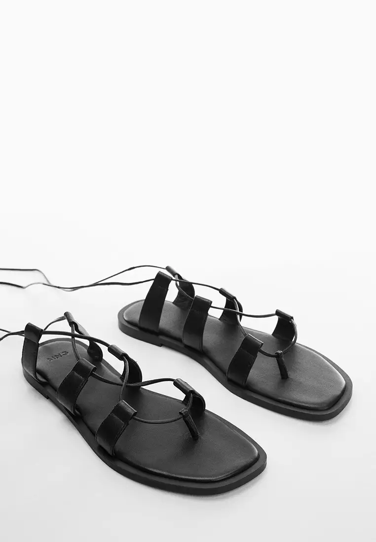 Mango best sale sandals black