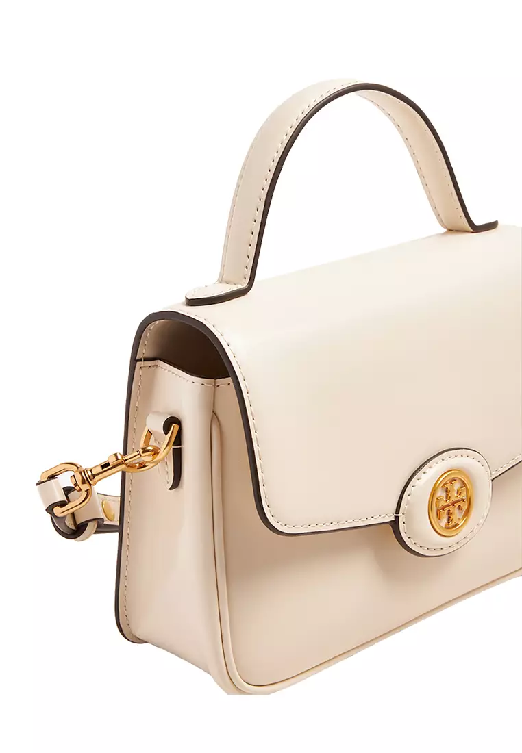 Small Robinson Spazzolato Top-Handle Bag Light Cream 153233