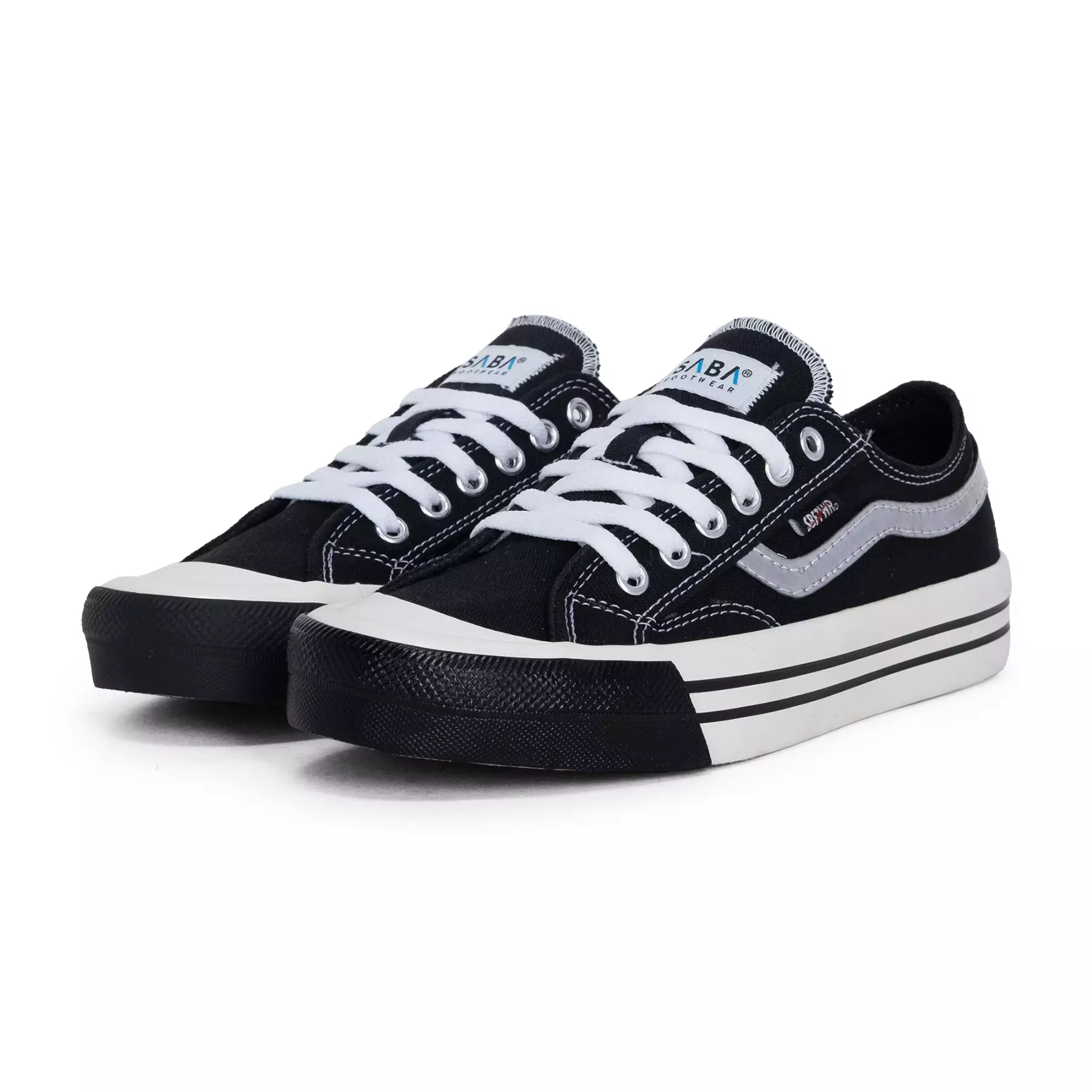 SABA Veloz Pro Ice Black - Sepatu Sneakers Casual Pria Wanita