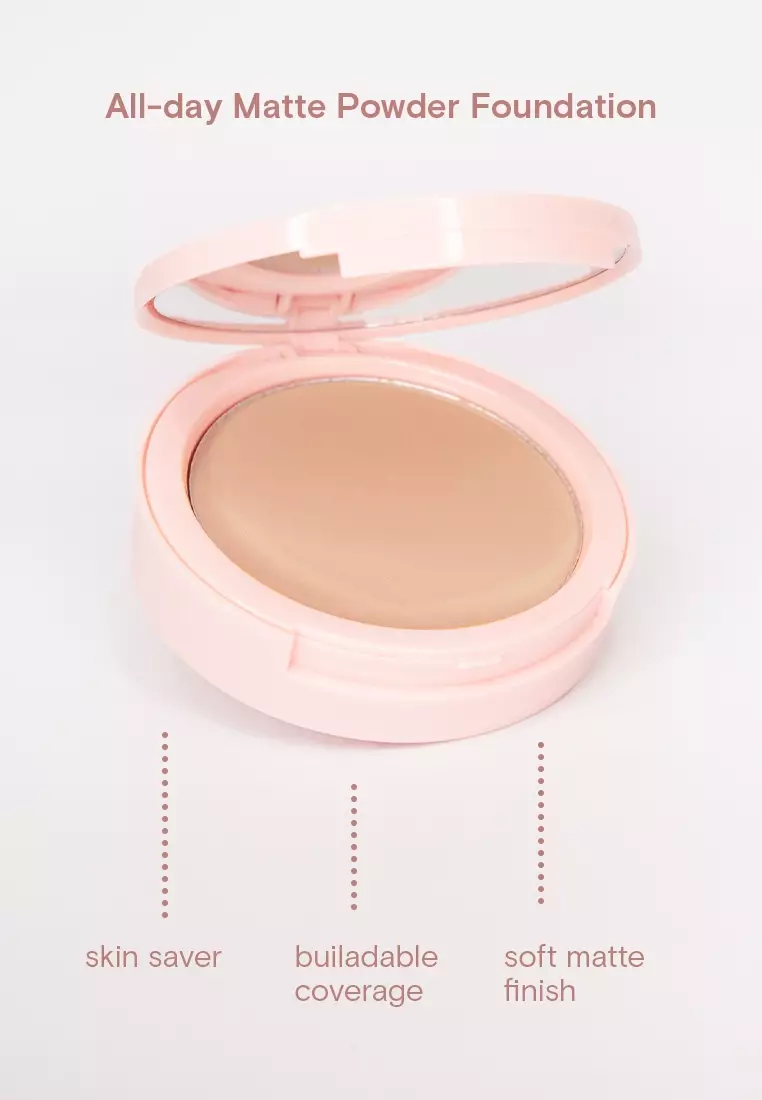 All-Day Matte Powder Foundation Light Beige