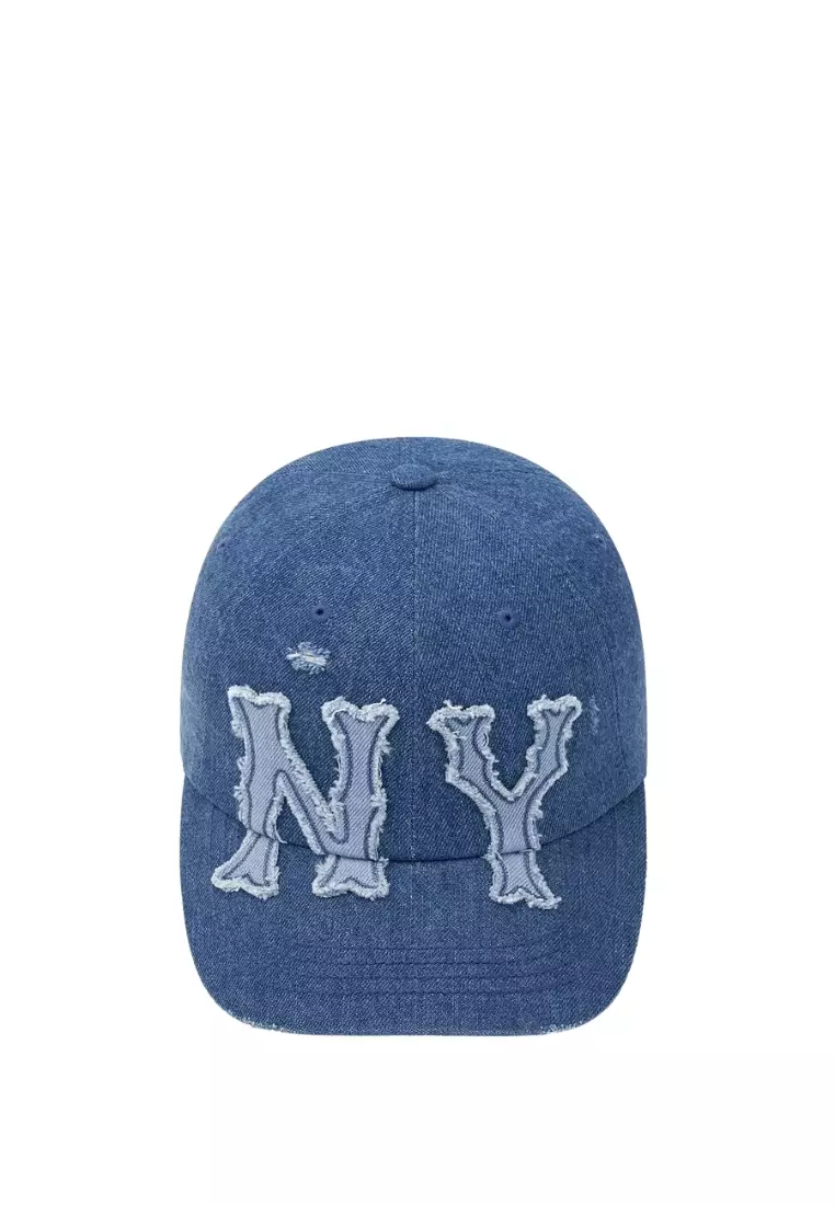 キャップ MLB Korea Denim Unstructured Ball Cap NY Indigo หมวกแก็ป Denim New Structured Ball Cap New York Yankees