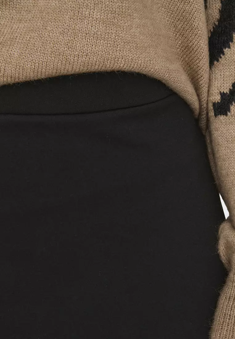 Tia Long Slit Pencil Skirt