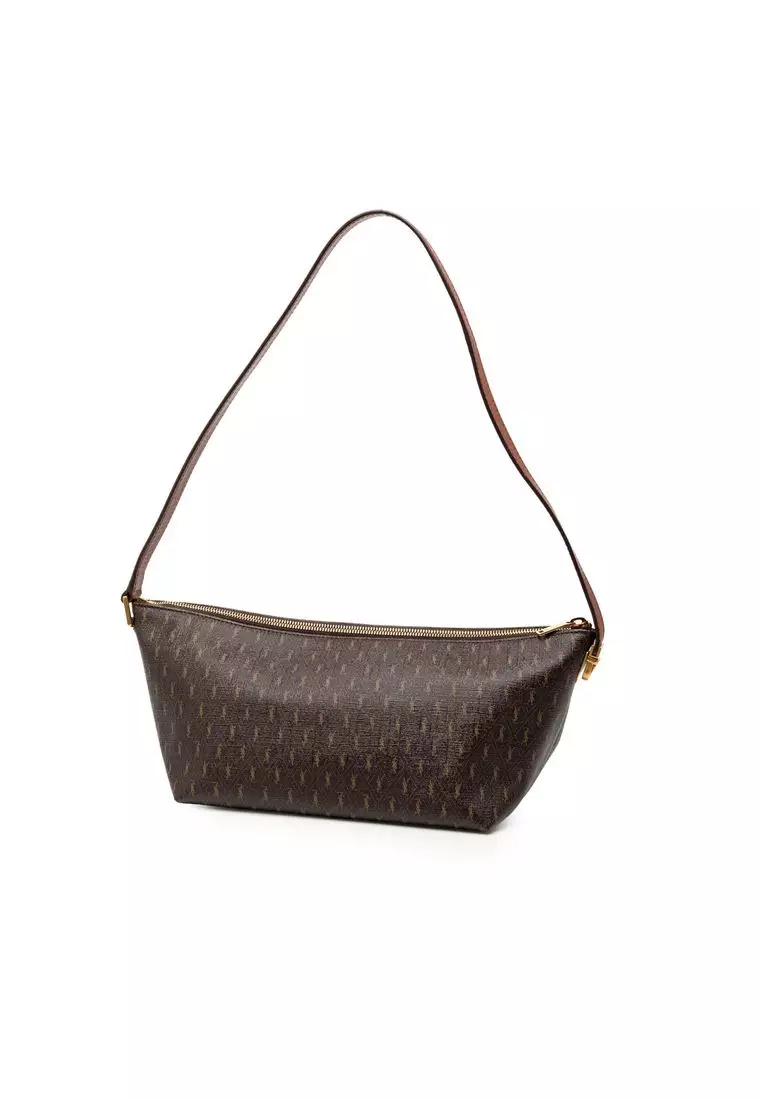 Pre-Loved Saint Laurent Coated Canvas Le Monogramme Shoulder Bag