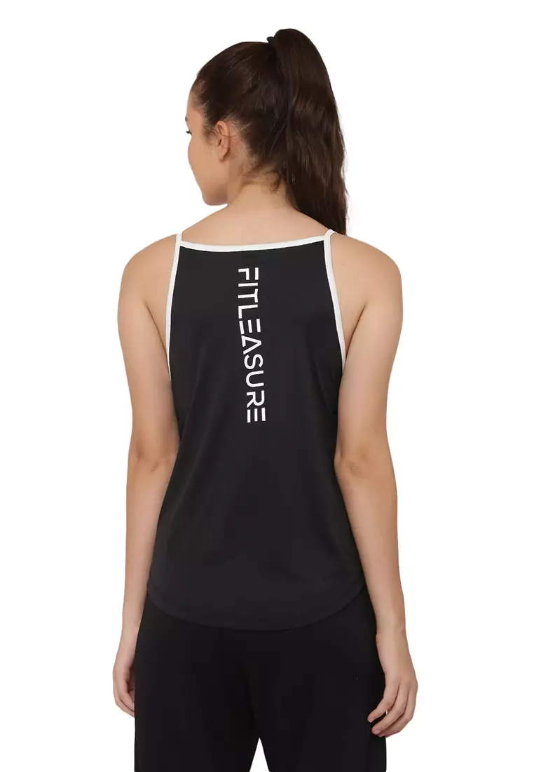 Women's Training/Running Black Sleeveless Top