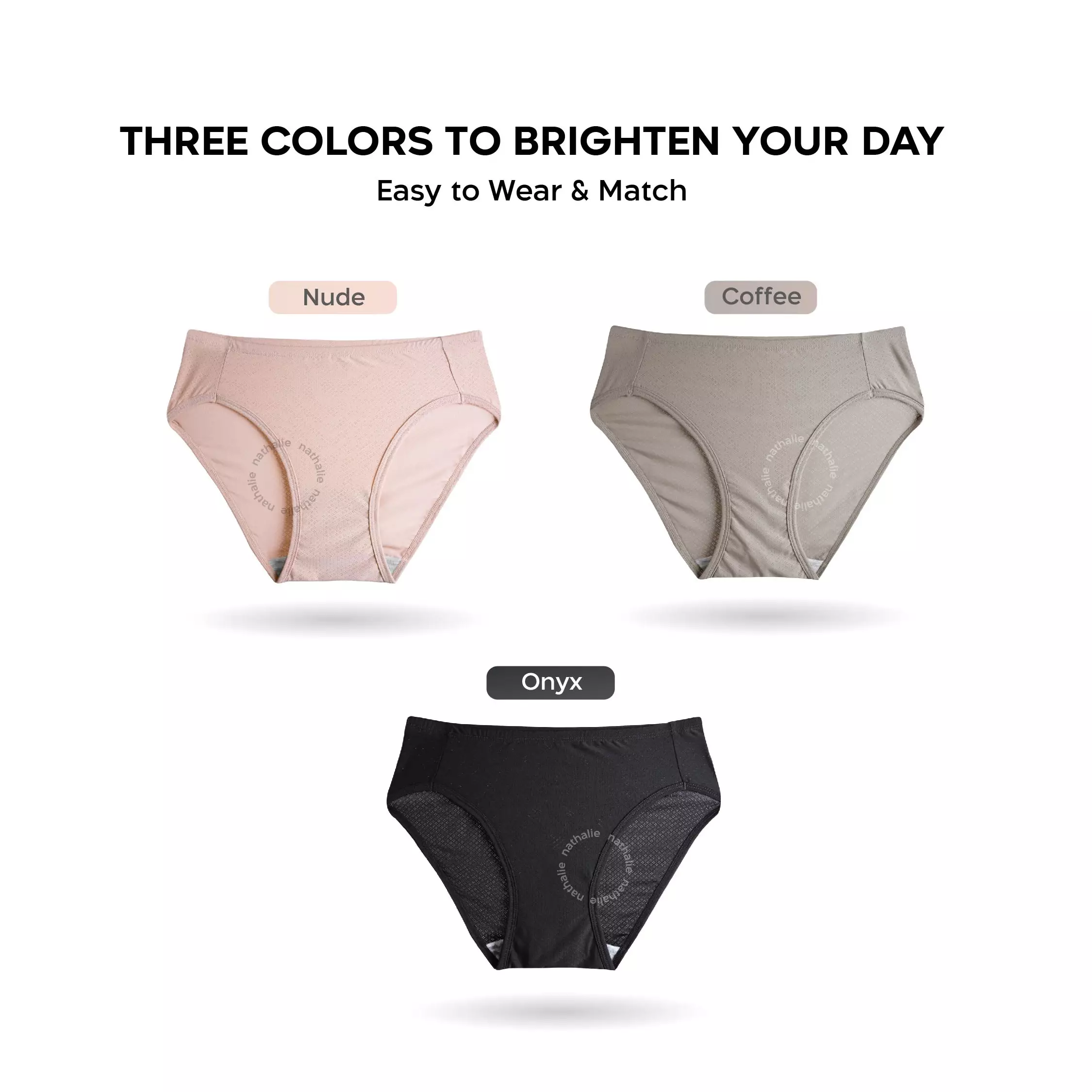 Nathalie Celana Dalam Wanita Ice Silk 1 pcs NTC 3528 - Beige