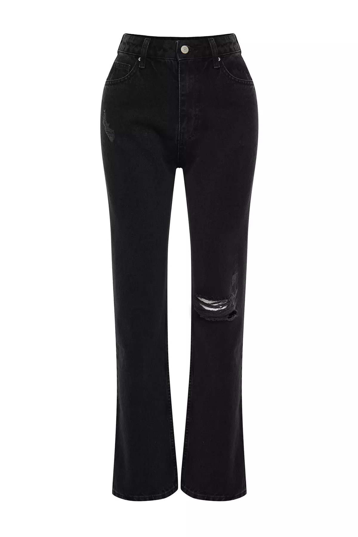 Buy Trendyol Ripped Mom Jeans 2025 Online ZALORA