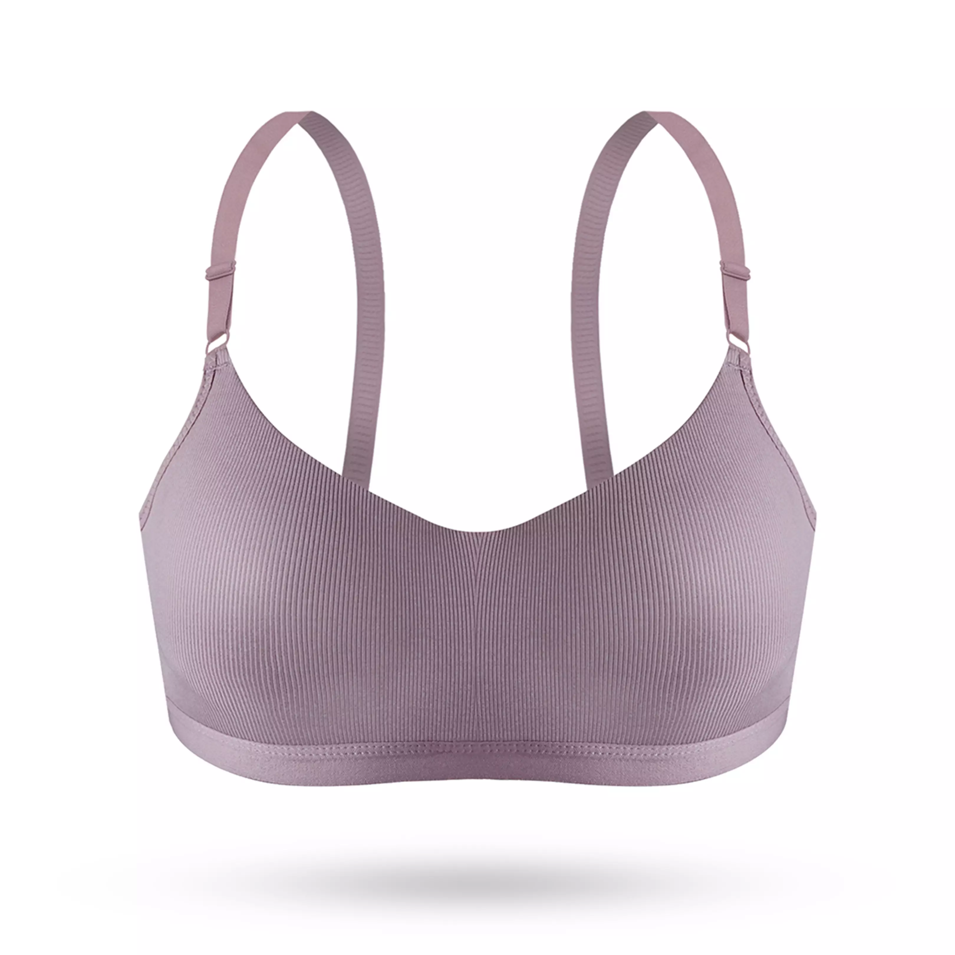 YOUHAVE BH Bra Wanita Katun Cup B Tanpa Kawat Busa Sedang Wireless Kait 2 Beha Nyaman Breathable Kutang 100250