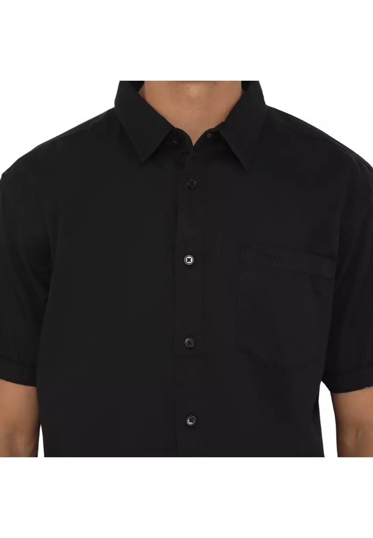 POLICE Kemeja Polos Cotton Regular Fit Pria