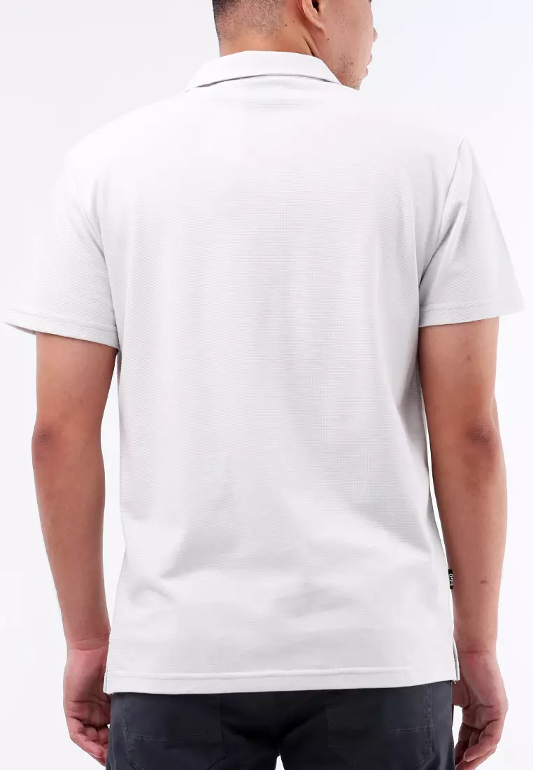 Collared Waffle Short Sleeve Polo