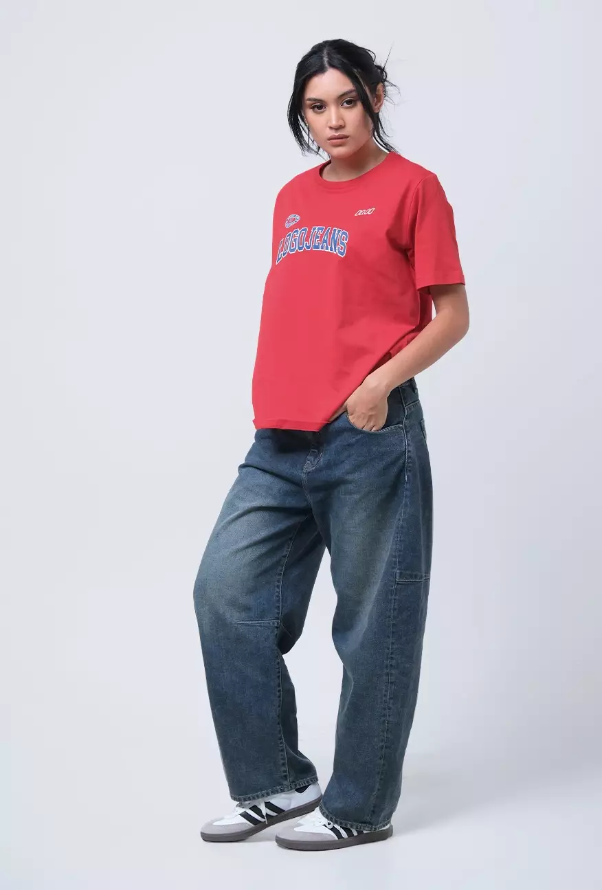 Kaos Wanita Aletta Red