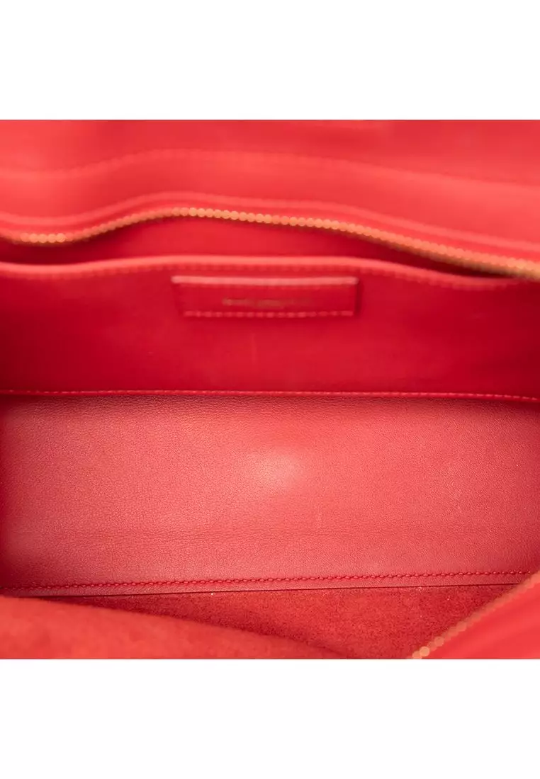 Pre-Loved Saint Laurent Baby Leather Monogram Downtown Cabas Satchel