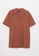 LC WAIKIKI brown Regular Fit Short Sleeve Poplin Men's Shirt 9DD72AA69D866DGS_6