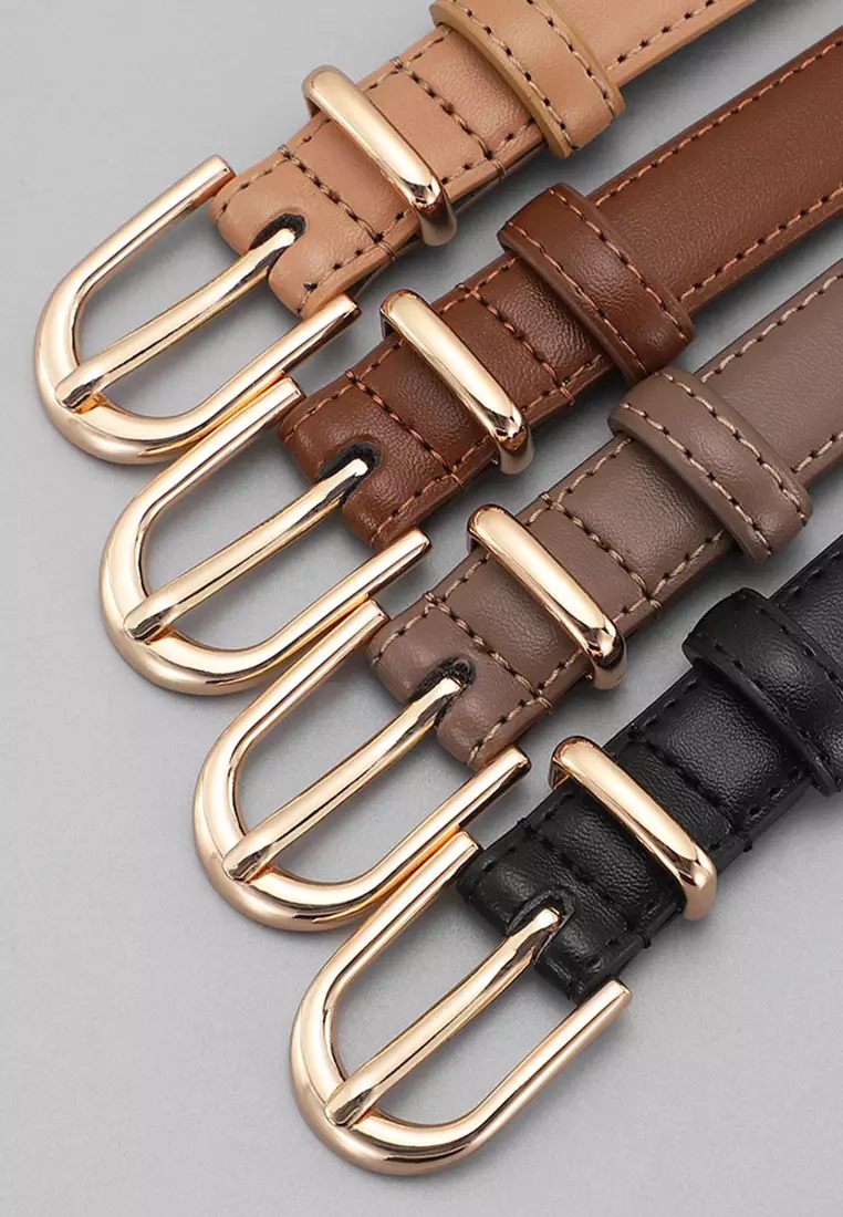 Twenty Eight Shoes Gold Cowhide Belt SR2002 2024 Buy Twenty Eight