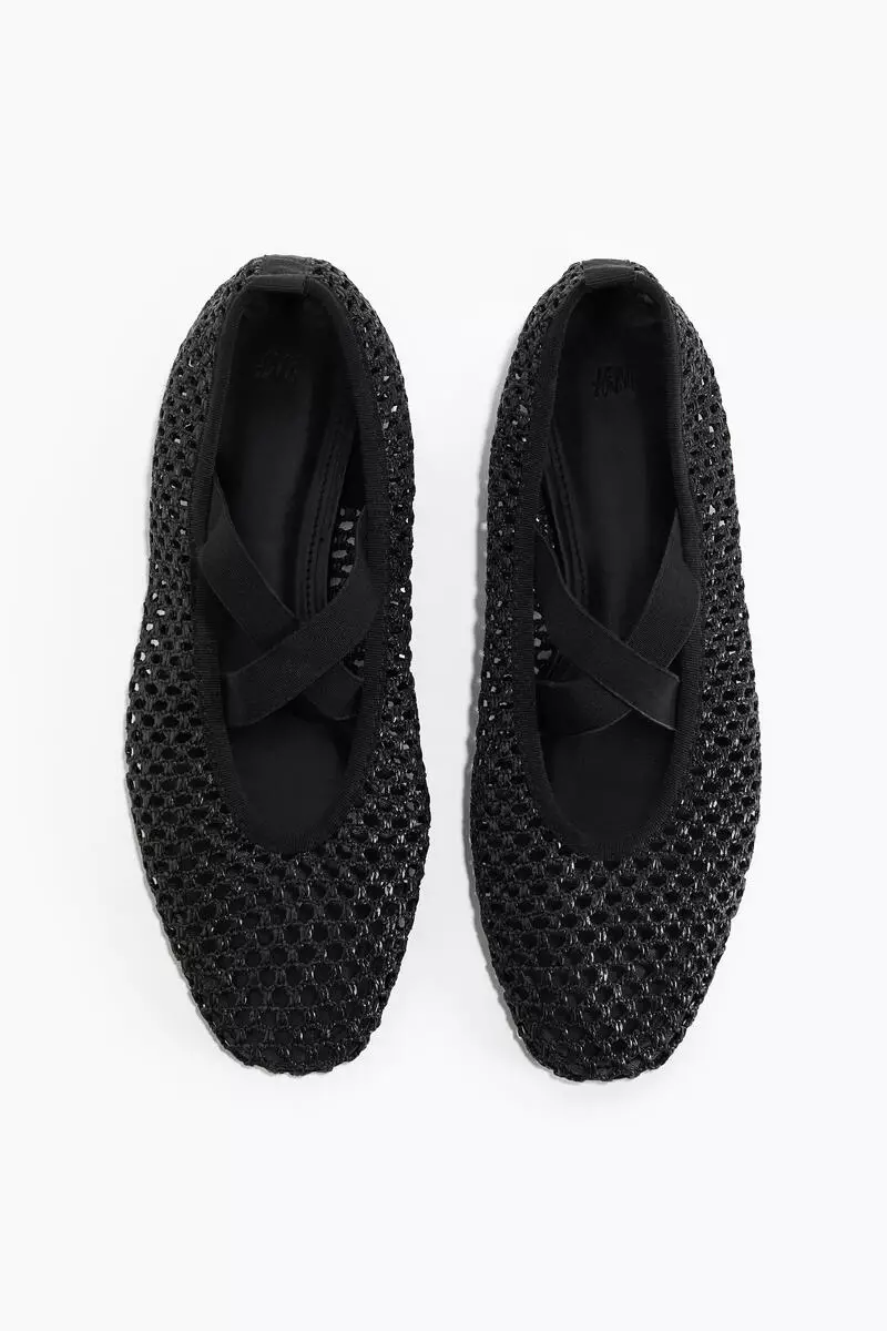 Braided ballet flats