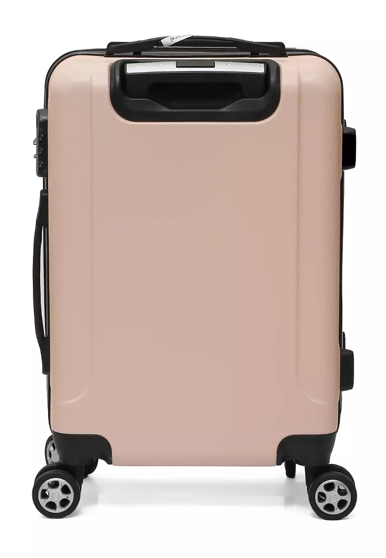 Carlton Tas Koper Hardcase Unisex Size 20Inch Suitcase Combination Lock Large Compartment Material ABS+PVC Coated ORIGINAL - Light Coral