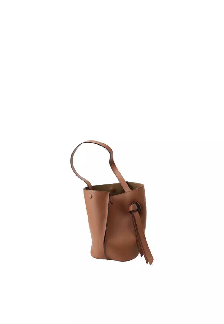 ORUKAMI Knot Bucket Bag Small - Caramel