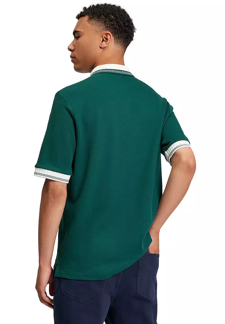 Trim Block Polo Shirt