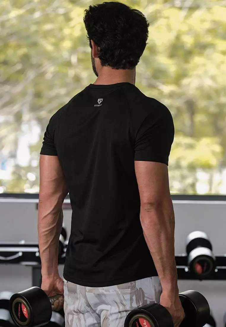 Fitwear - Kaos Olahraga PRIA DRYFIT XAVIER REGULAR FIT S/S - BLACK