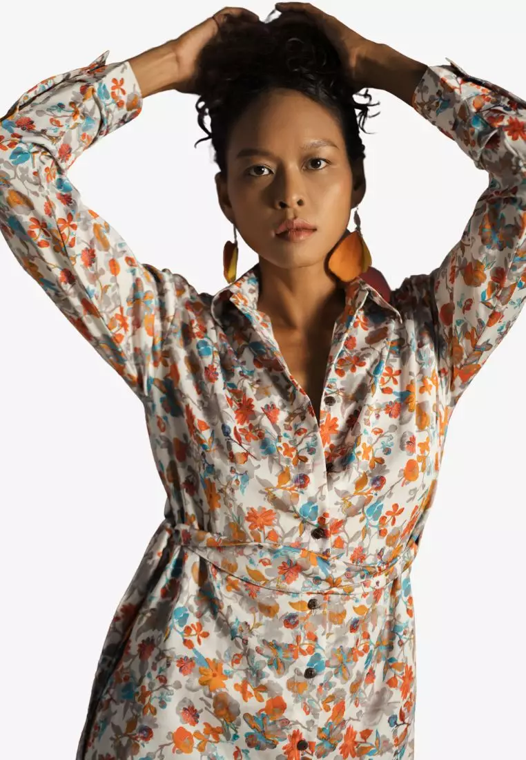 Summer Get Away Midi Linen Dress