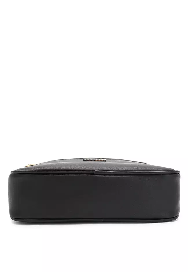Multi Compartment Crossbody Bag / Sling Bag - Black