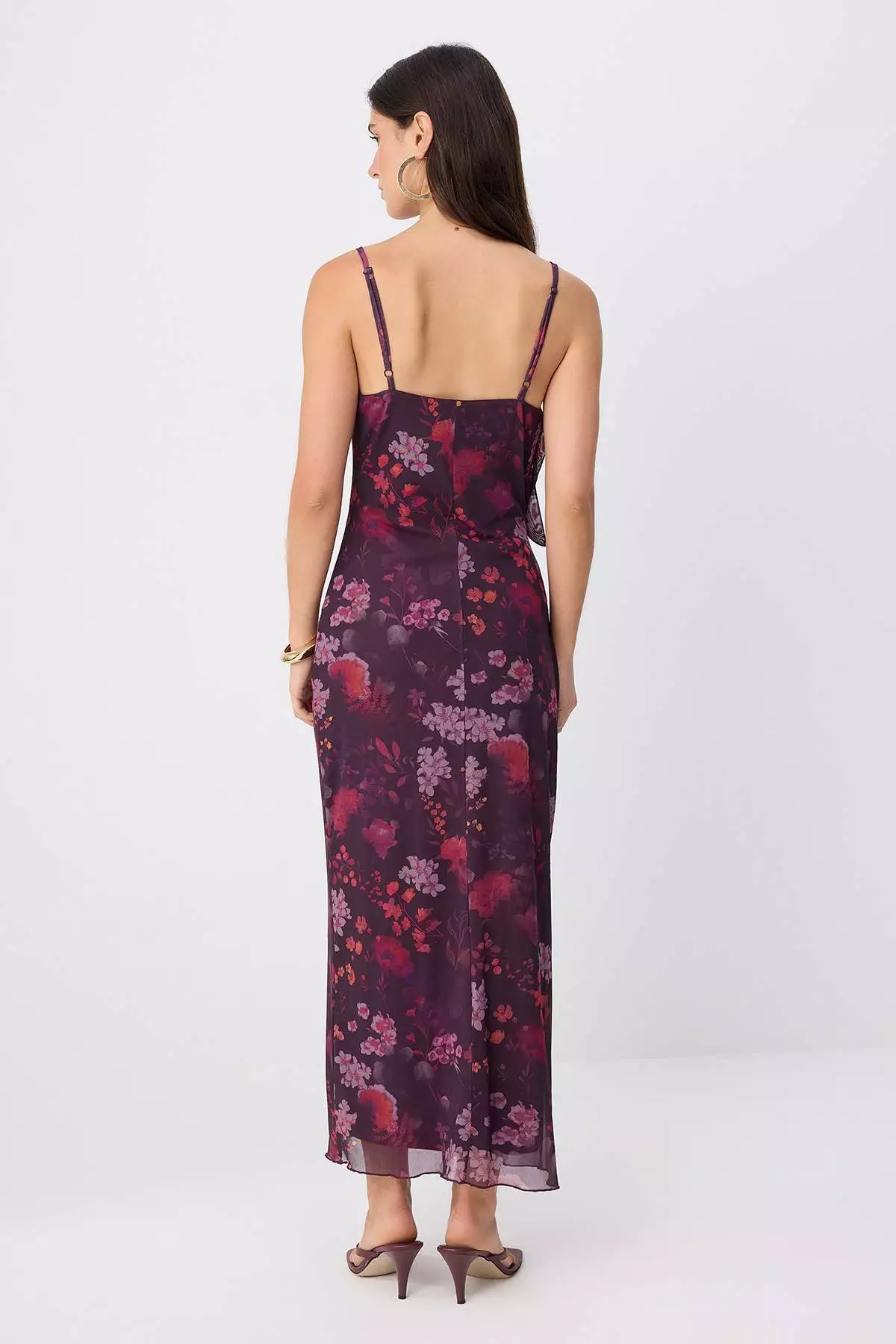 Multi-Colored*001 Abstract Appliqué Maxi Knitted Dress Twoss25El00168