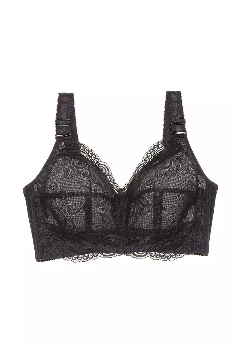 ZITIQUE Women's Comfortable Ultra-thin Full Cup Non-wired Bra - Black 2024, Buy ZITIQUE Online