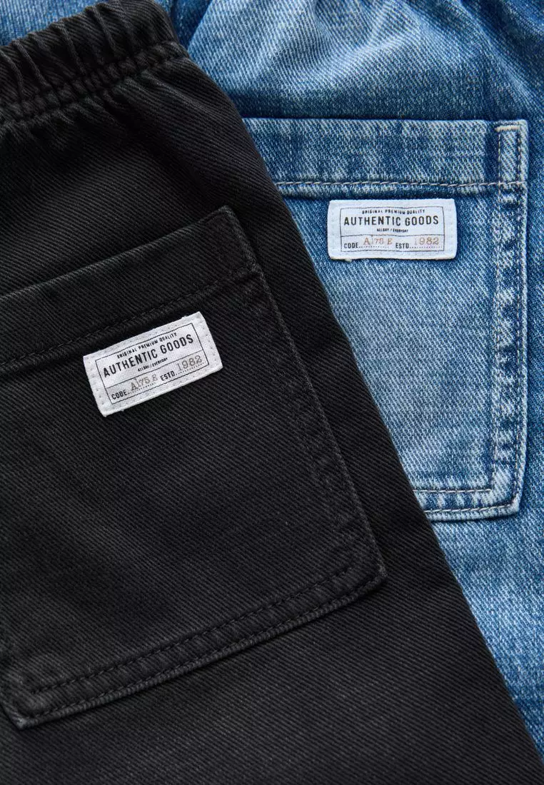 Bermuda Pull On Denim Shorts 2 Pack