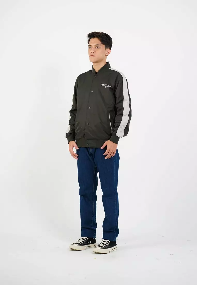 Greenlight Voyager Men's Bomber Jacket Regular Fit Taslan Kanji OL-C020225