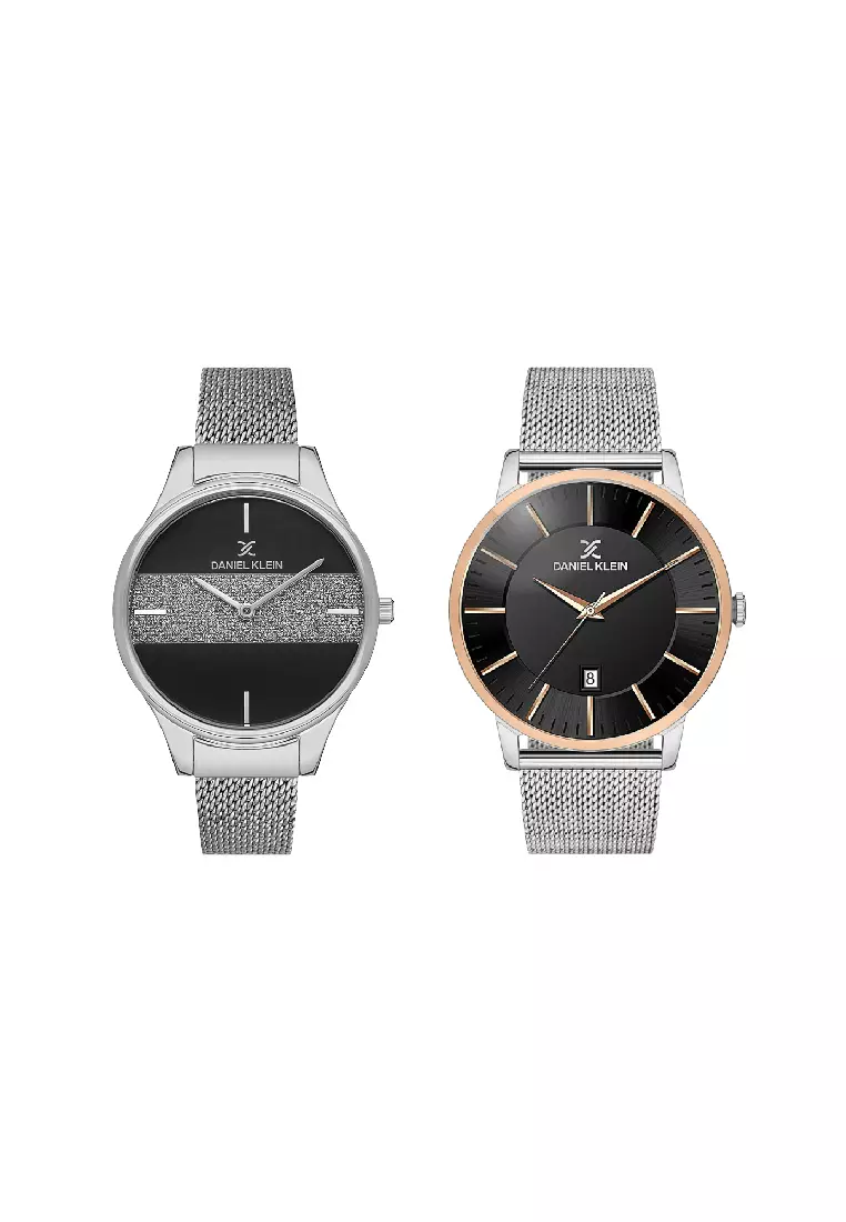 Daniel Klein Daniel Klein Valentine s Day Couple Watch Set Black