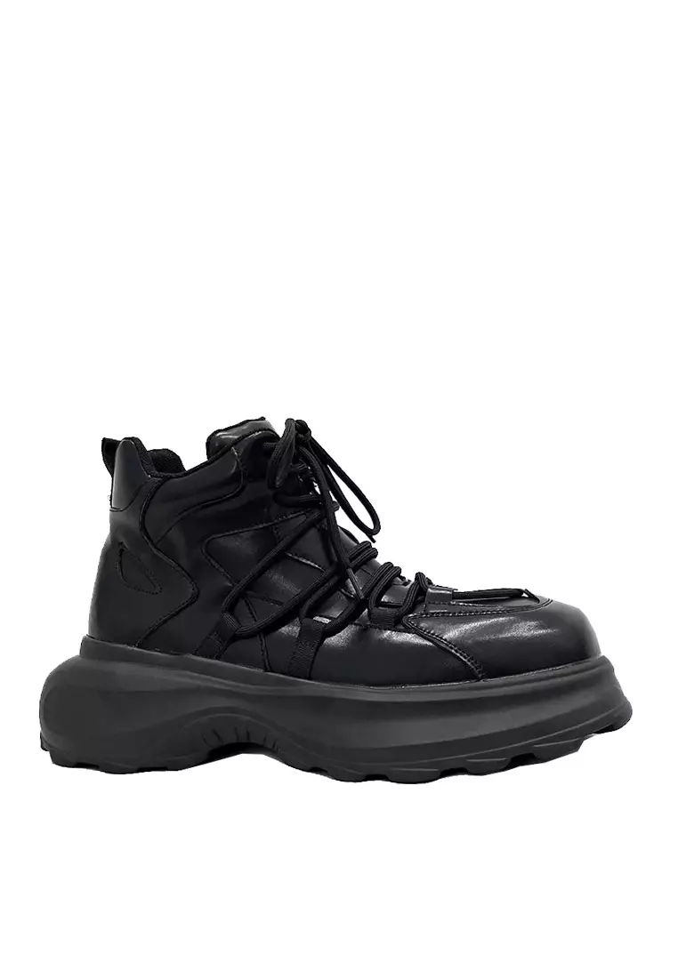 Discount on Twenty Eight Shoes  shoes - SKU: VANSA Fashionable Cow Leather Lace-Up Platform Short Boots VSM-B8090