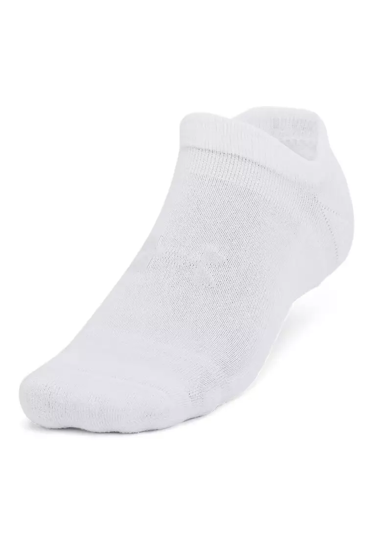 Under Armour Unisex UA Essential Cushion 6-Pack No Show Socks