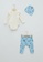 LC WAIKIKI white and beige Long Sleeves Baby Boy 3-Pieces Set ED7FCKA488103DGS_2