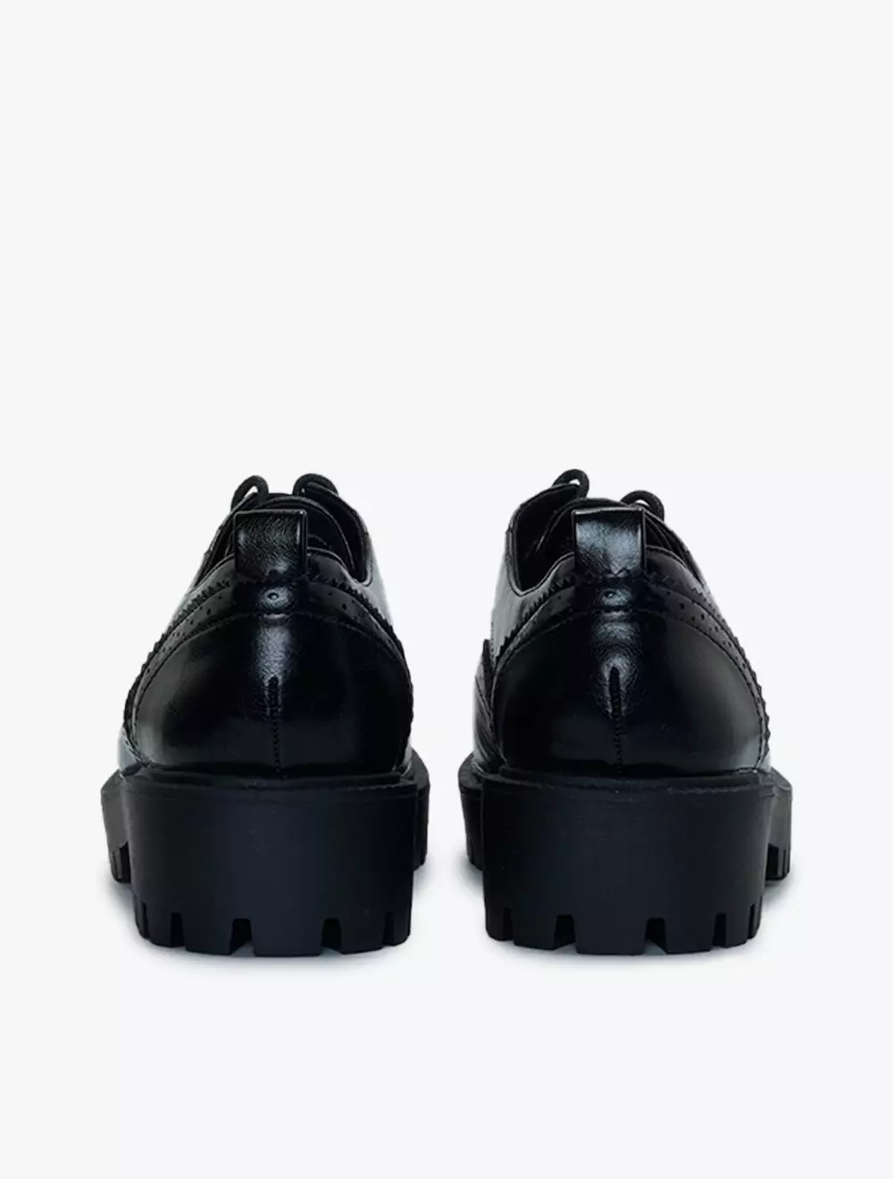 Payless Club Culture Womens Quantin Lace Lug Loafers - Black_22