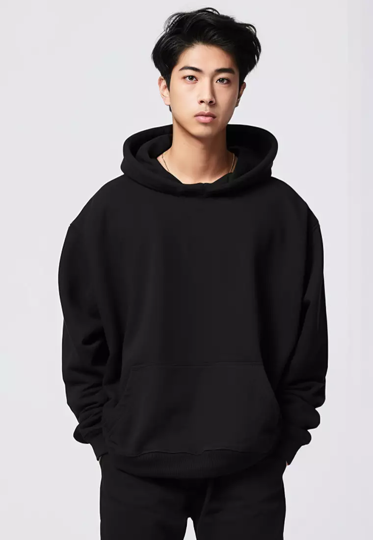 MOB21 Hoodie Oversize Scubalux "no pain no gain" hitam