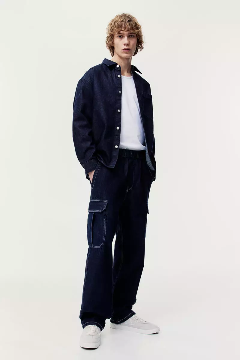 H&m denim joggers mens sales