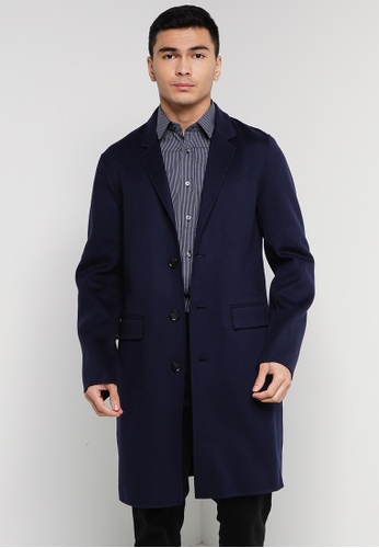 ck Calvin Klein Lux Splittable Wool Long Coat | ZALORA Malaysia